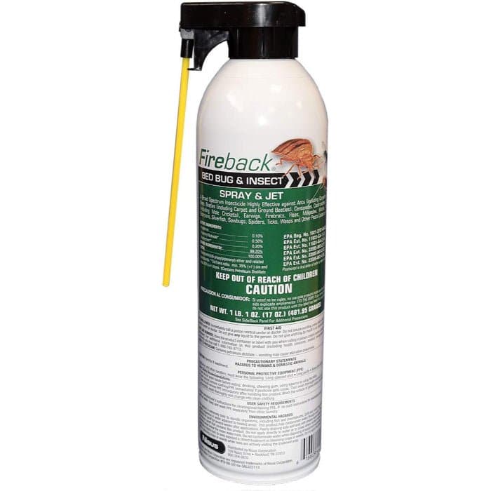 Natural Fireback Bed Bug & Insect Spray - Fast-Acting Jet Formula for Home & Travel Use | Kills Bed Bugs, Fleas, Ants & More | Safe for Indoor & Outdoor Pest Control