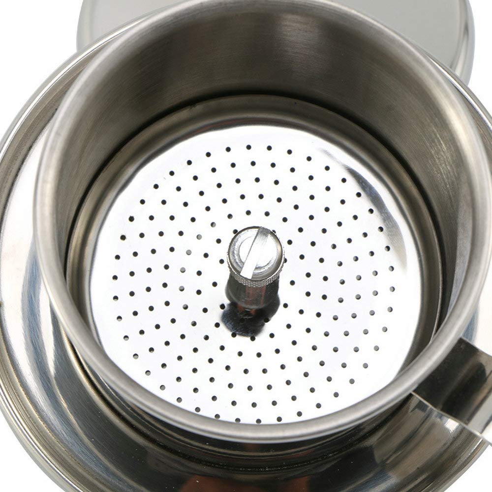 Stainless Steel Vietnamese Coffee Dripper for Home & Cafe Brewing