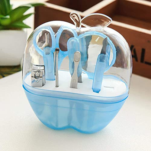 8 in 1 Stainless Steel Manicure & Pedicure Set - Compact Nail Care Kit with Nail Clippers, Cleaner Tools & Travel Case - Perfect for Home Salon, Travel & Professional Nail Art