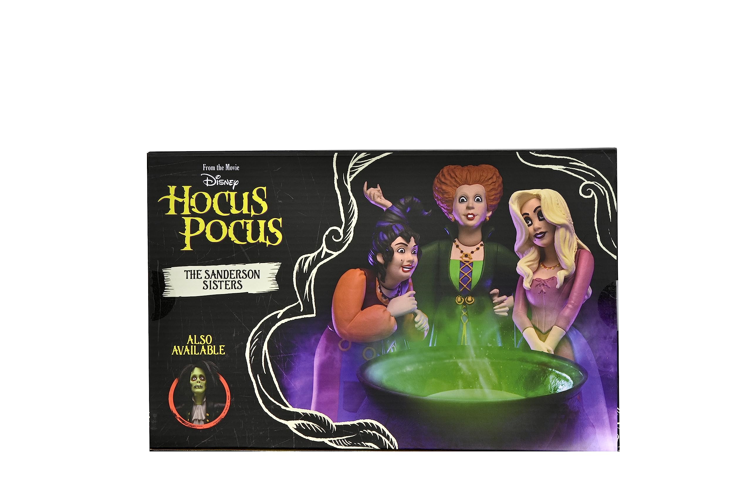 NECA Hocus Pocus: Toony Terror Sanderson Sisters 6-Inch Action Figure 3-Pack - Collectible Halloween Decor & Gift for Disney Movie Fans