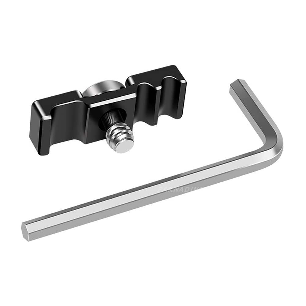 Aluminum Alloy DSLR Camera Lock Clamp & Protector - Secure Tether Cable Lock Clip for Canon Nikon Sony DSLRs - Perfect for Travel Photography & Outdoor Shooting