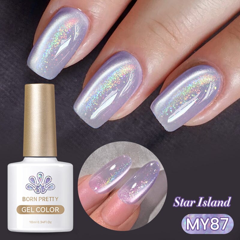 Purple Collection Cat Magnetic Gel Nail Polish 10ml - Long Lasting UV LED Nail Art for Salon & Home Manicure