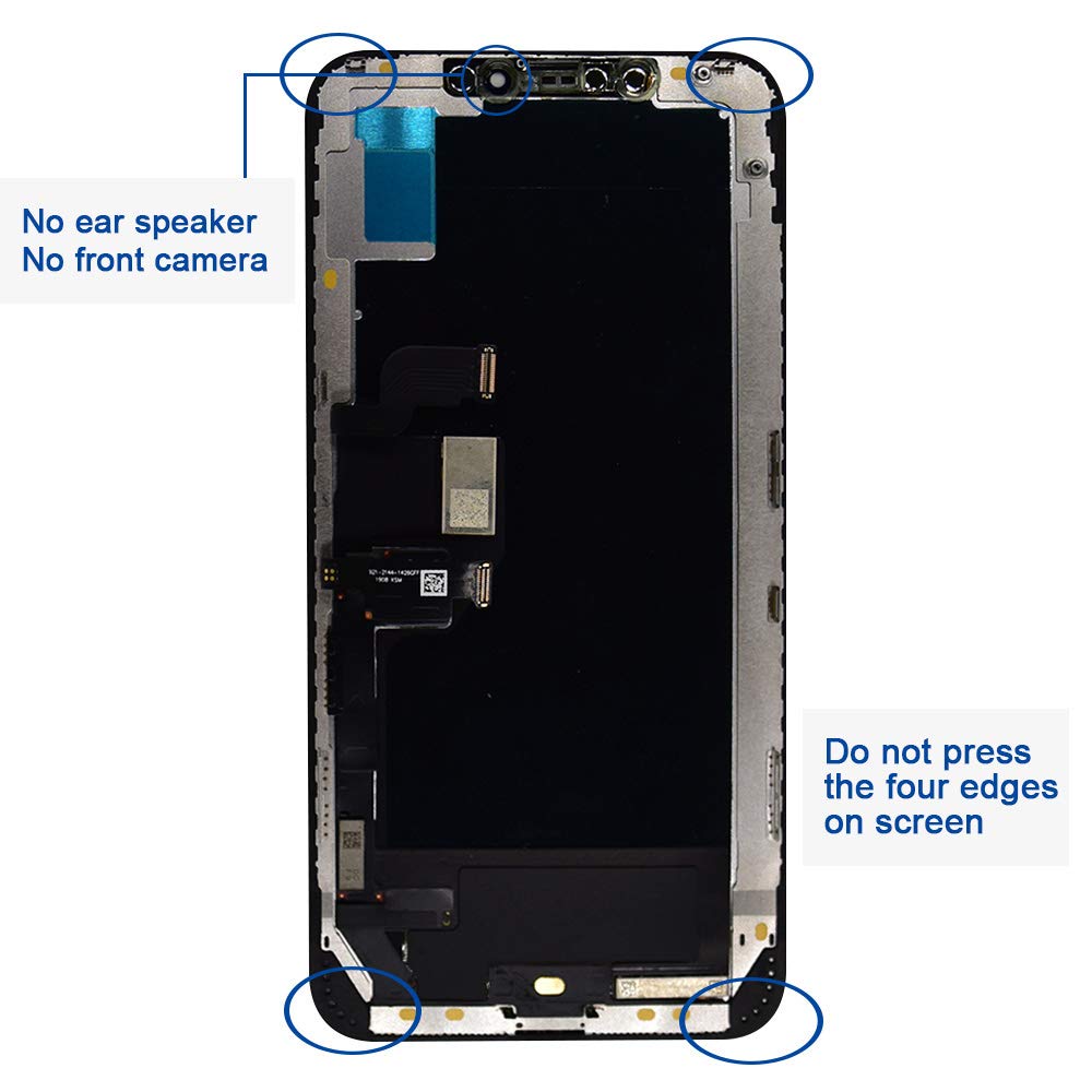 iPhone Xs Max OLED Screen Replacement - 6.5 Inch Touch Screen with Repair Tools & Waterproof Adhesive (Model A1921, A2101-2104) | DIY Fix for Cracked/Damaged Display | Perfect for Home Repair & Phone Restoration