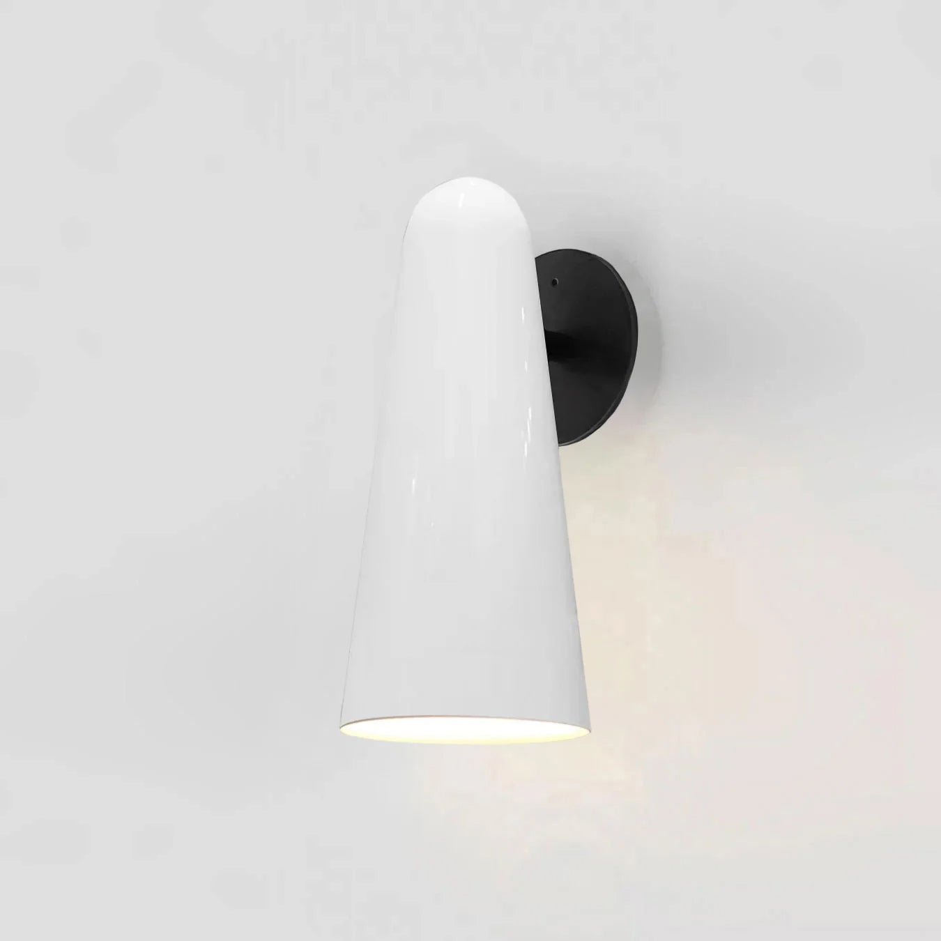 Modern Conical Glass Wall Lamp - Sleek & Stylish LED Sconce for Living Room, Bedroom, or Hallway Lighting