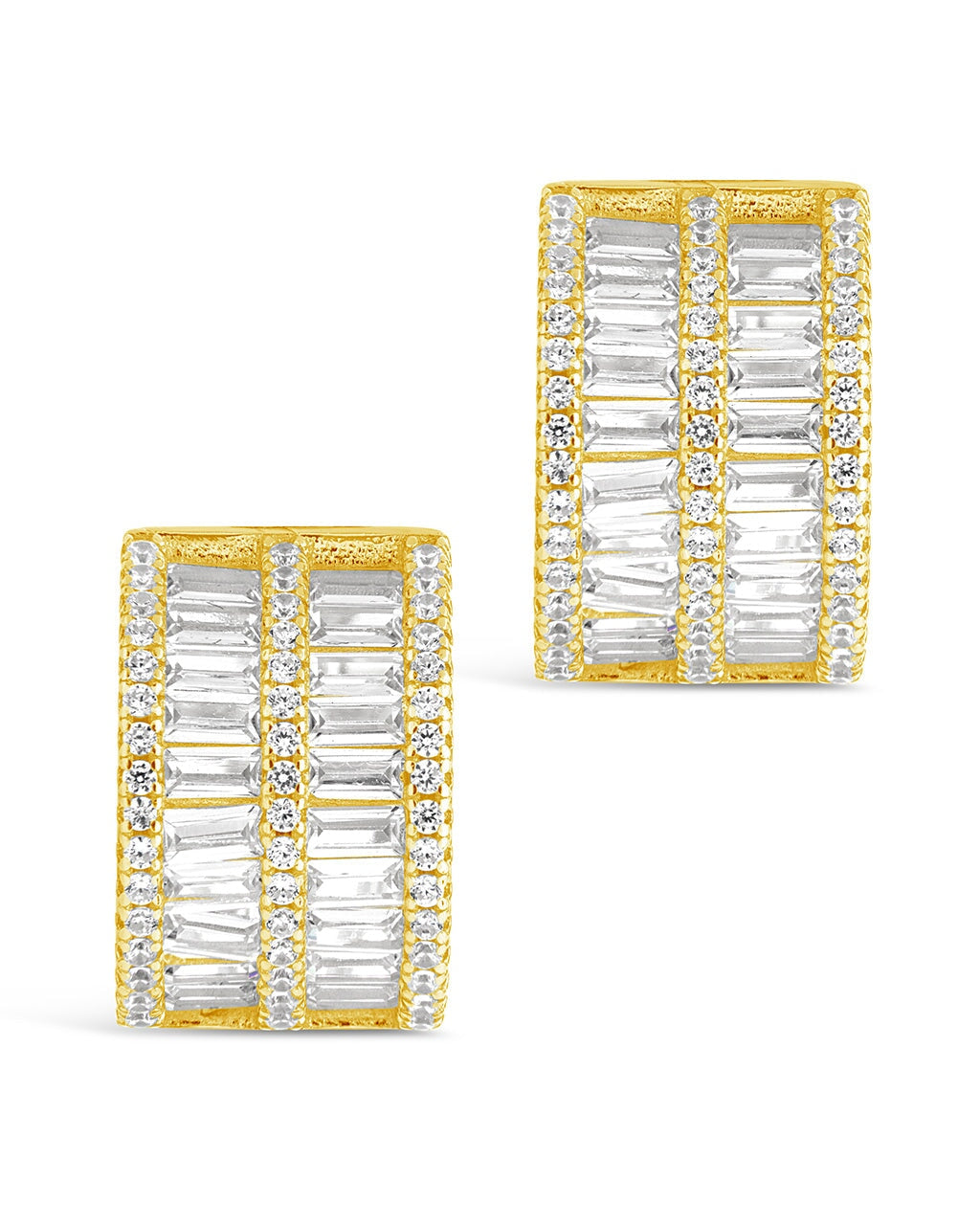 Serena CZ Hoop Earrings for Women - 925 Sterling Silver Cubic Zirconia Huggie Hoops | Perfect for Everyday Wear, Parties & Gifts