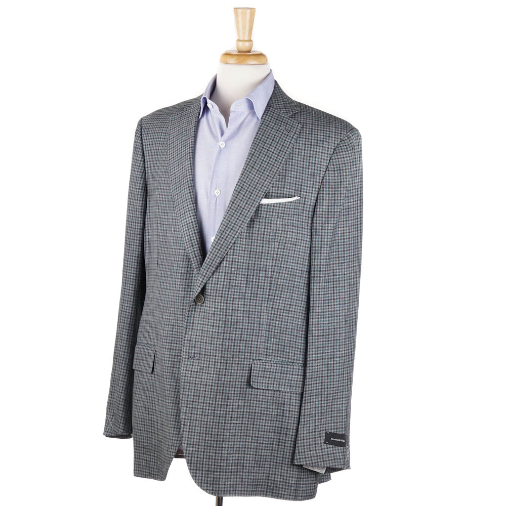 Ermenegildo Zegna Men's Wool Linen Blend Sport Coat - Lightweight & Breathable Blazer for Business Casual & Summer Weddings