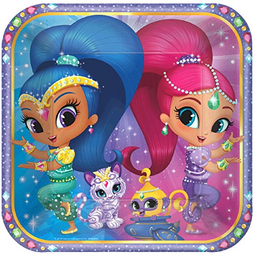 Shimmer and Shine Birthday Party Supplies Set - 16-Piece Bundle with Plates & Napkins | Perfect for Girls' Themed Birthday Parties, Baby Showers & Celebrations