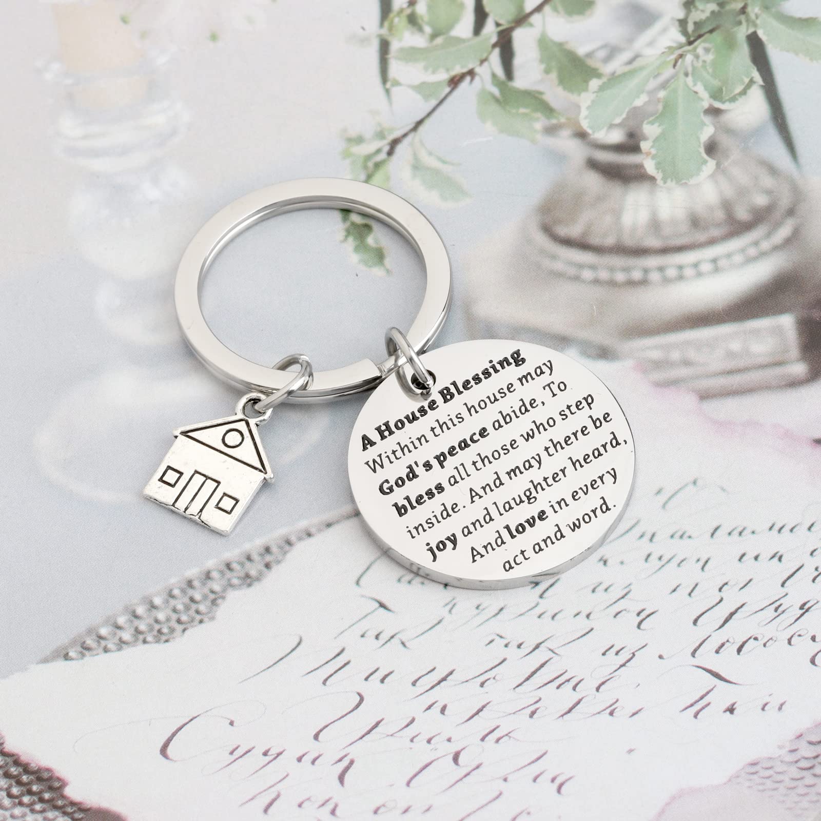 MYOSPARK New House Keychain - Elegant Homeowner Jewelry Gift for Women, First Home & Housewarming Present, House Blessing Keepsake - Perfect for New Home Celebrations & Special Occasions