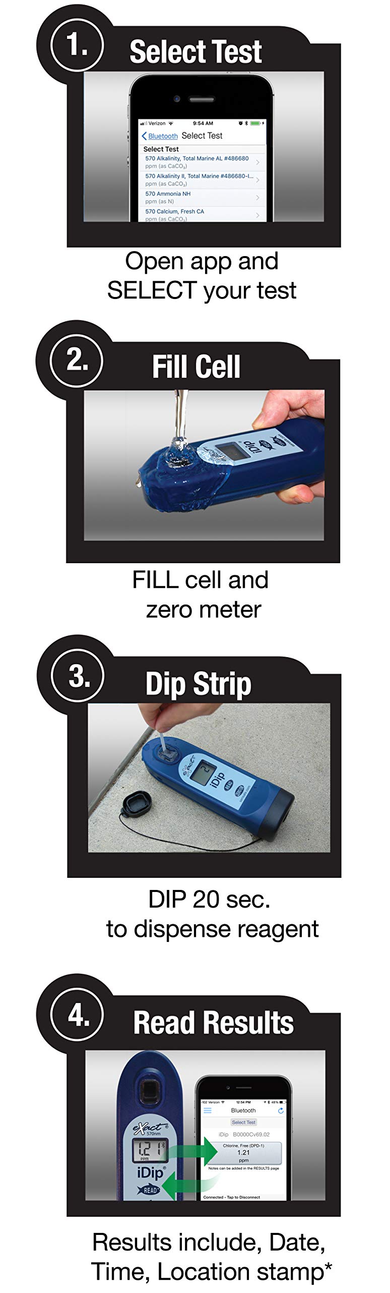 **Industrial Test Systems ITS Exact iDip 570 Bluetooth Waterproof Water Test Kit for Marine Aquarium, Coral & Aquaculture | 7-Parameter Water Quality Testing | Ideal for Saltwater Tanks, Reef Keeping & Fish Farms**