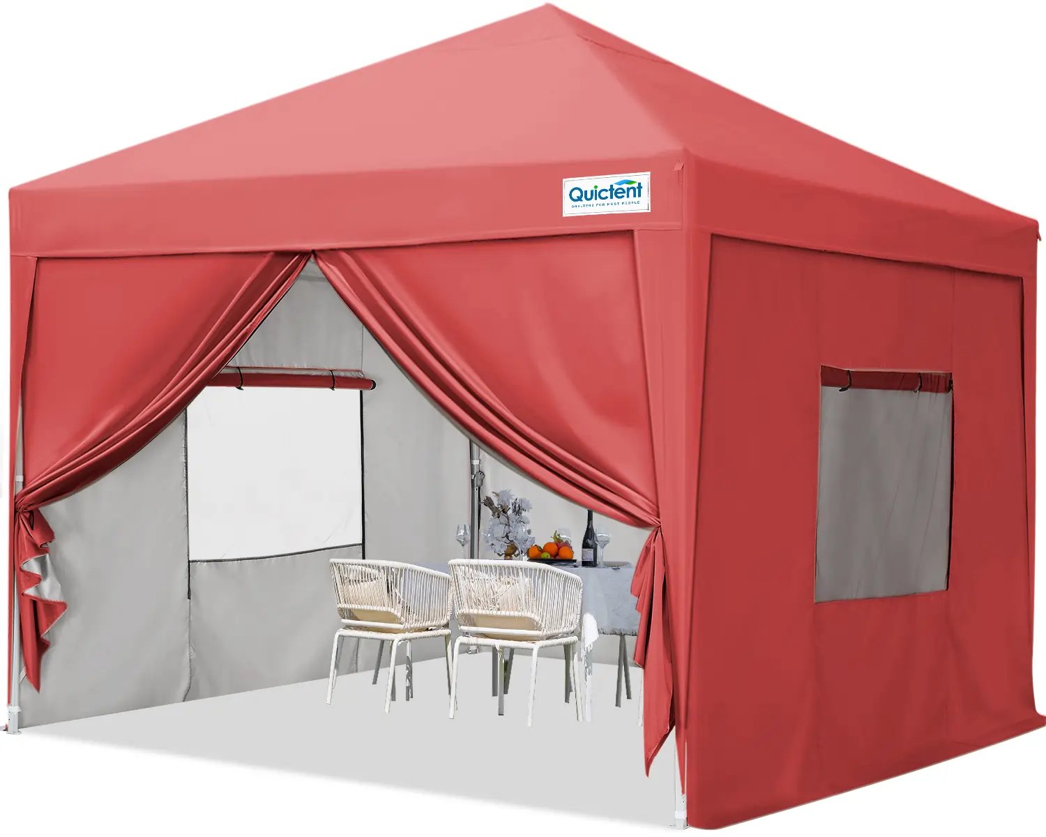 10' x 10' Pop Up Privacy Canopy Tent with Side Walls - Perfect for Outdoor Events, Beach Parties, and Backyard Gatherings