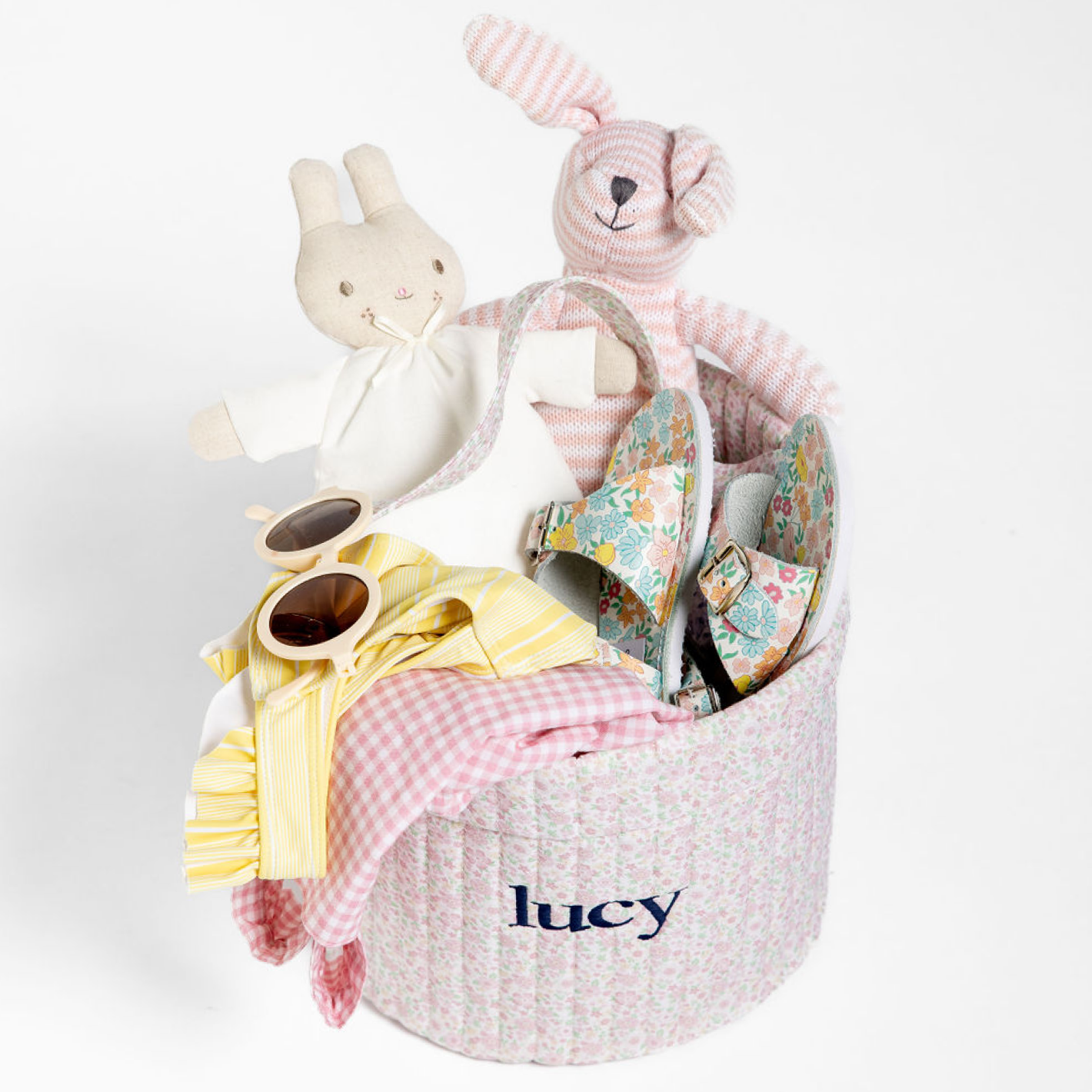 Alimrose Ivory Riley Bunny Rattle - Soft Baby Teether Toy for Newborns & Infants | Perfect for Playtime, Soothing & Sensory Development
