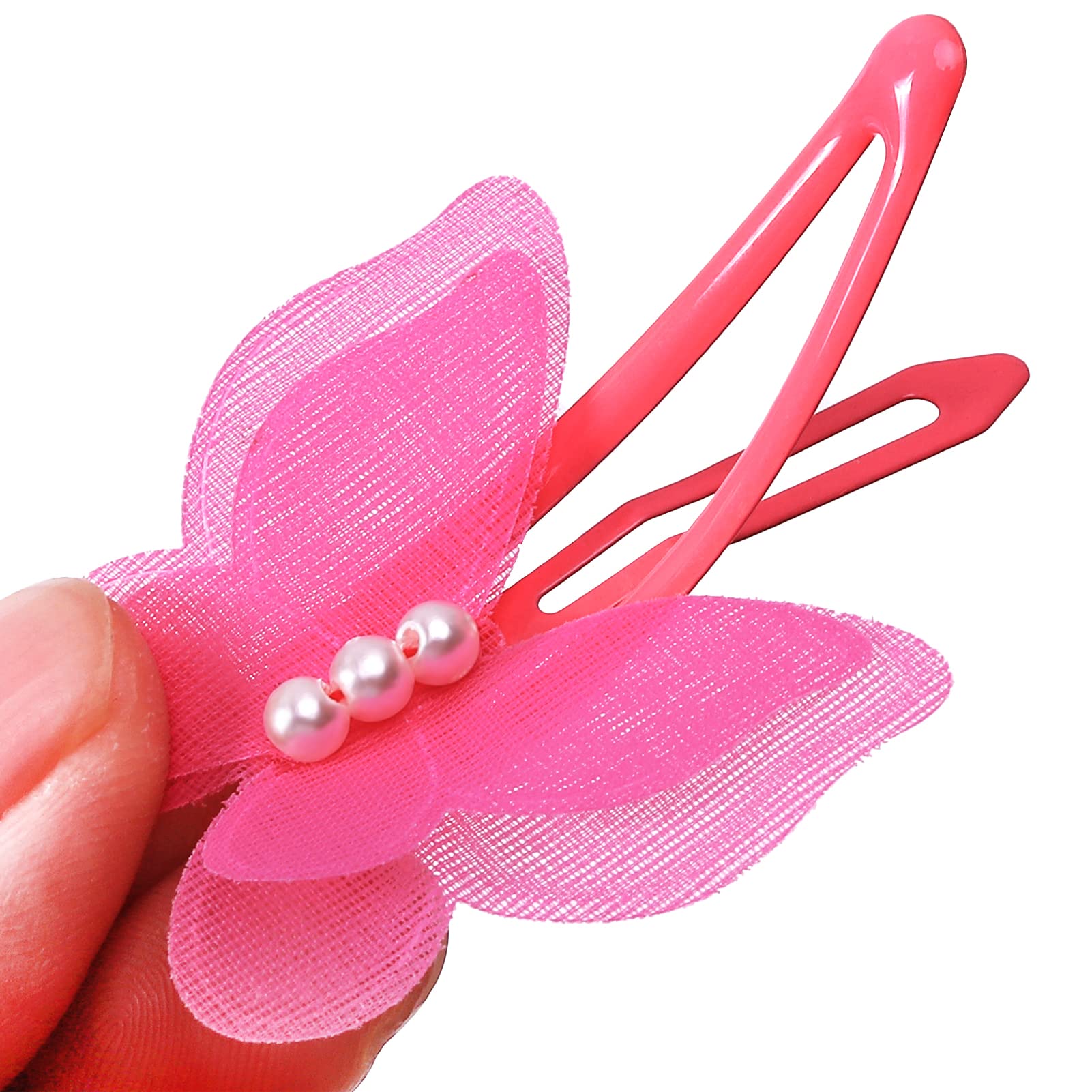 14pcs Baby Girl Hair Clips - Soft Chiffon 3D Butterfly Barrettes for Toddlers & Kids | Hair Accessories for Girls, Birthday Gifts, Party & Daily Use