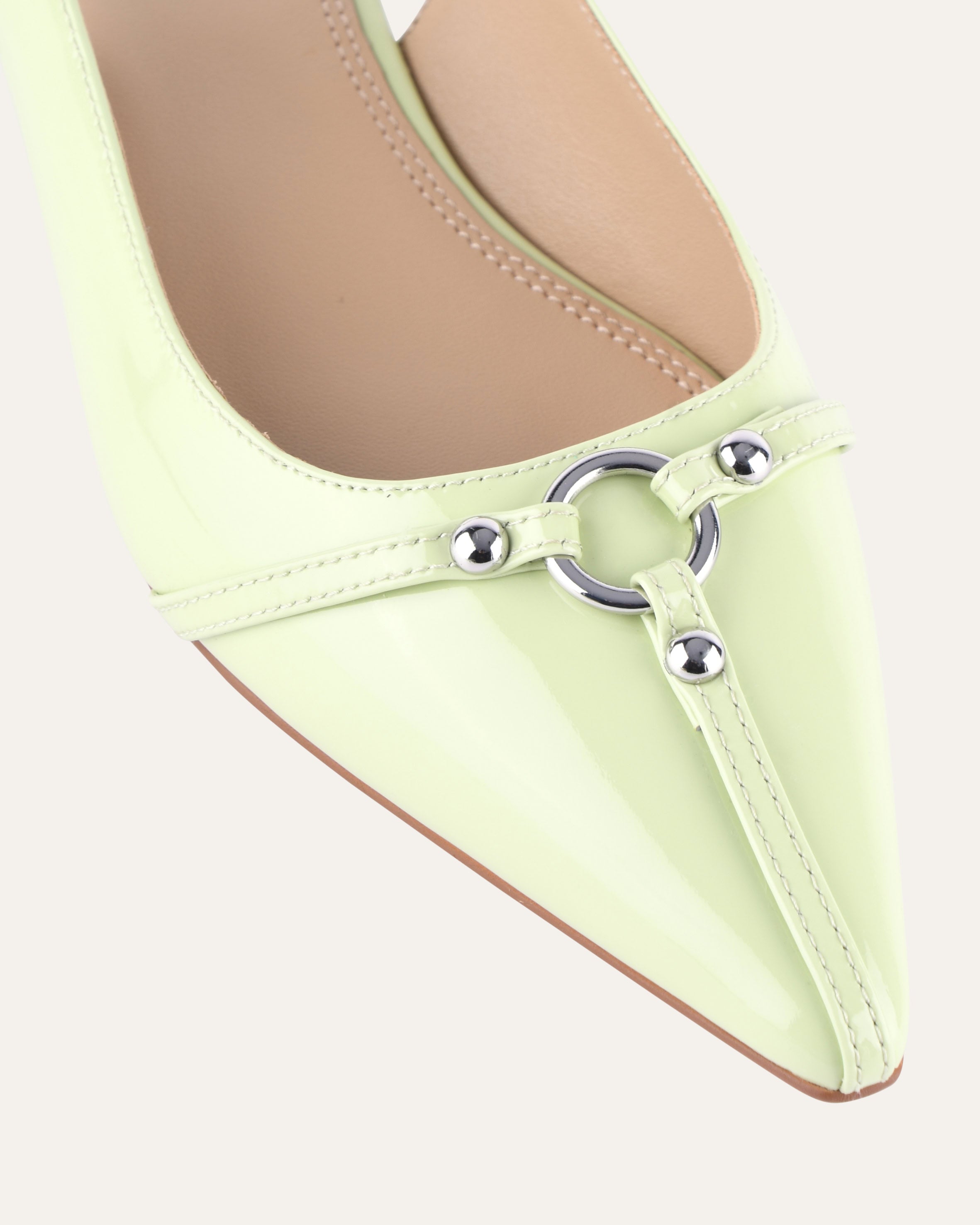Victoria Women's Honeydew Green Patent Leather Ballet Flats - Comfortable & Stylish Shoes for Work, Casual Wear & Special Occasions