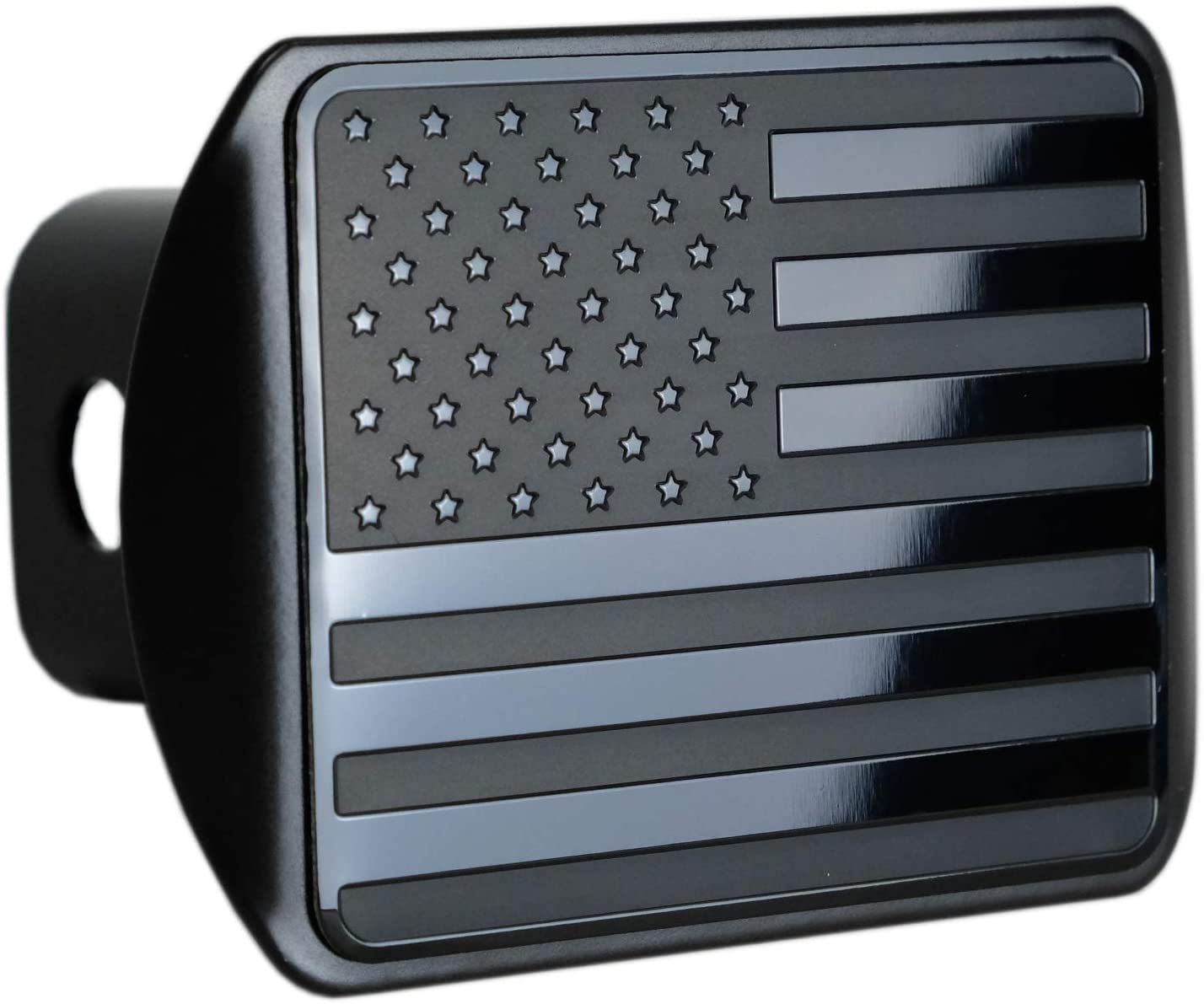 American Black Flag Metal Hitch Cover for 3