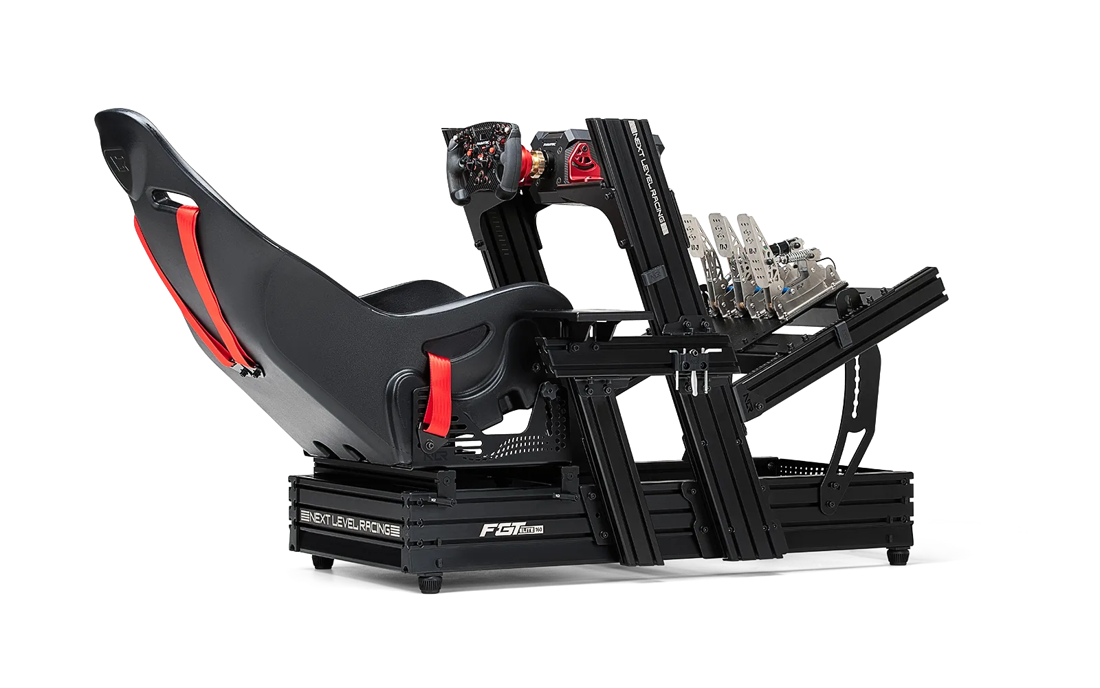 Next Level Racing F-GT Elite 160 Side & Front Plate Edition - Premium Racing Simulator Cockpit Frame for PC & Console Gaming | Perfect for Home Racing Setup & Esports Training