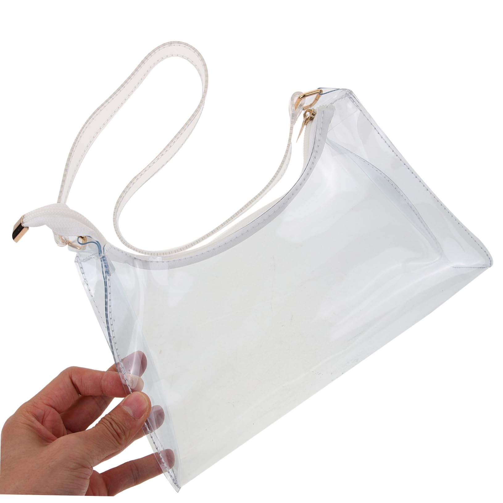 BESPORTBLE Clear Transparent Shoulder Bag for Women - PVC Stadium Approved Concert Purse & Wallet - Perfect for Concerts, Festivals, Travel and Security Checkpoints