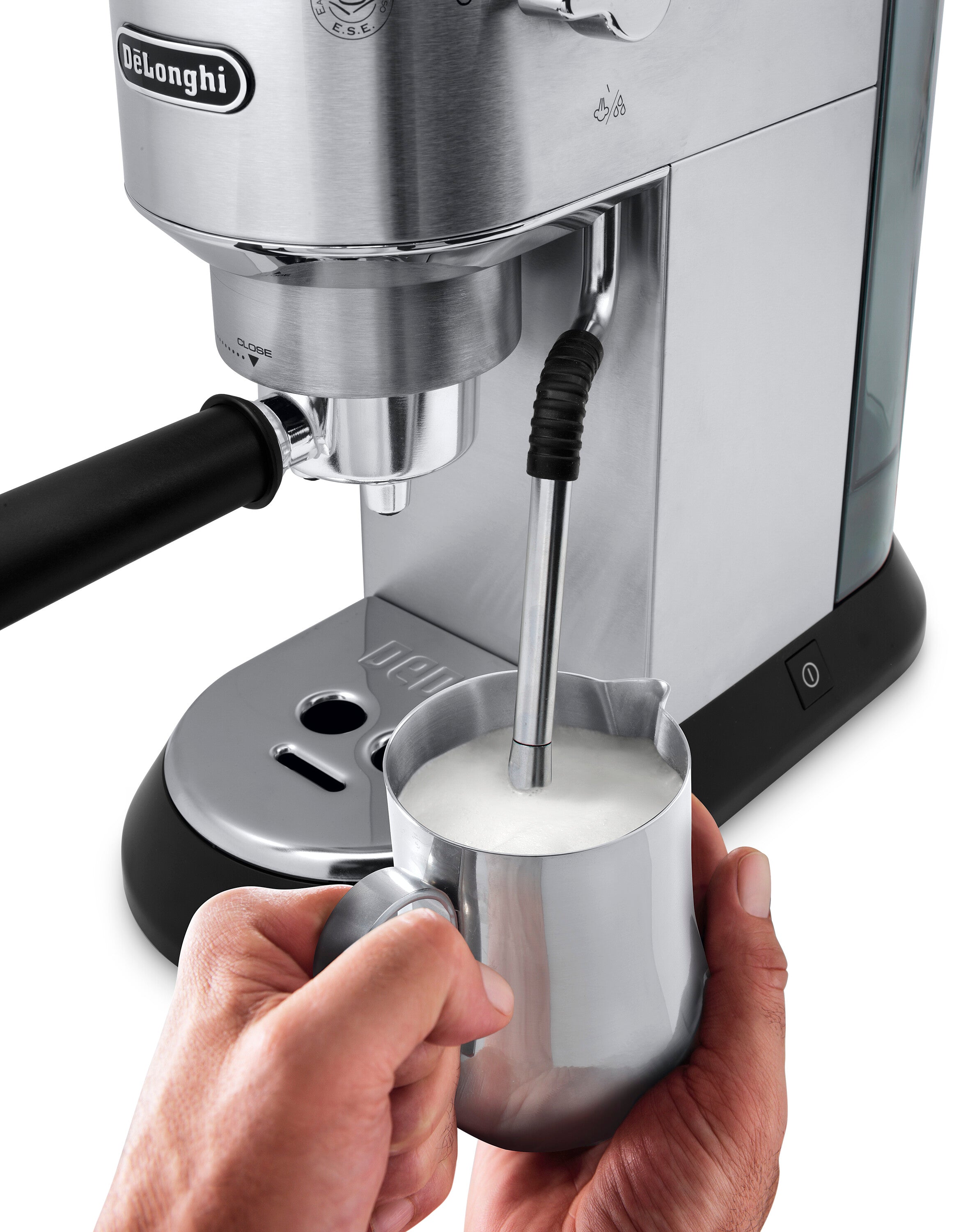 De'Longhi Dedica Arte EC885 Semi-Automatic Espresso Machine - Compact Design for Home & Office Coffee Brewing