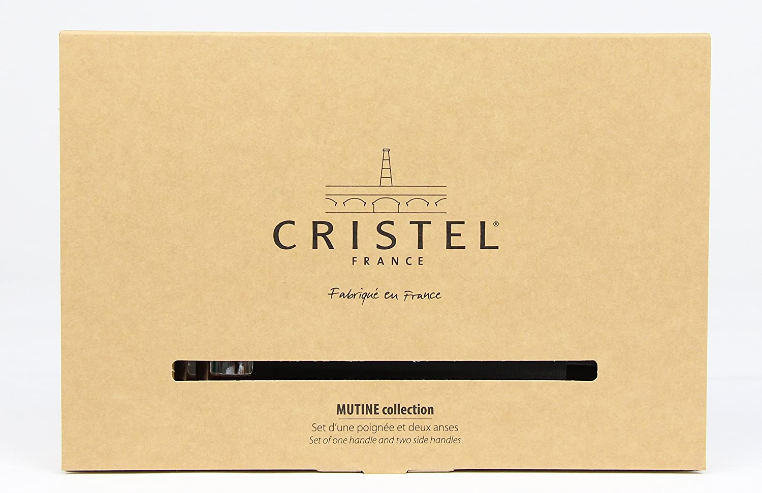 Cristel Mutine Stainless Steel Pot Lid Handle Set - Grey - Durable & Heat-Resistant for Cooking, Baking & Kitchen Use