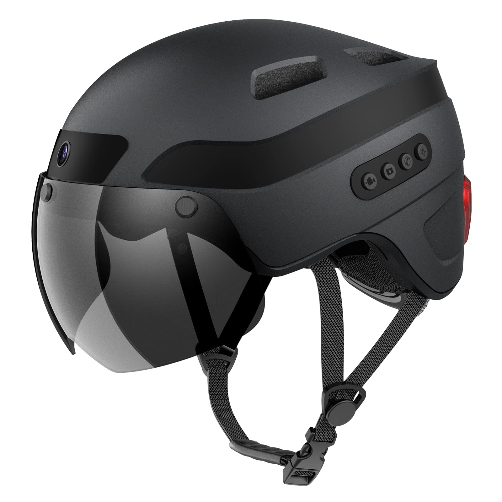 KRS-S1 Smart Bike Helmet for Men & Women - 1080P 60fps Sports Camera, Dual Antenna Bluetooth Cycling Helmet - Perfect for Road Biking, Commuting & Outdoor Adventures