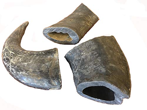 100% Natural Water Buffalo Horn Dog Chews - Long Lasting Dog Treats & Dental Toys for Aggressive Chewers - Perfect for Teething Puppies and Large Breed Dogs
