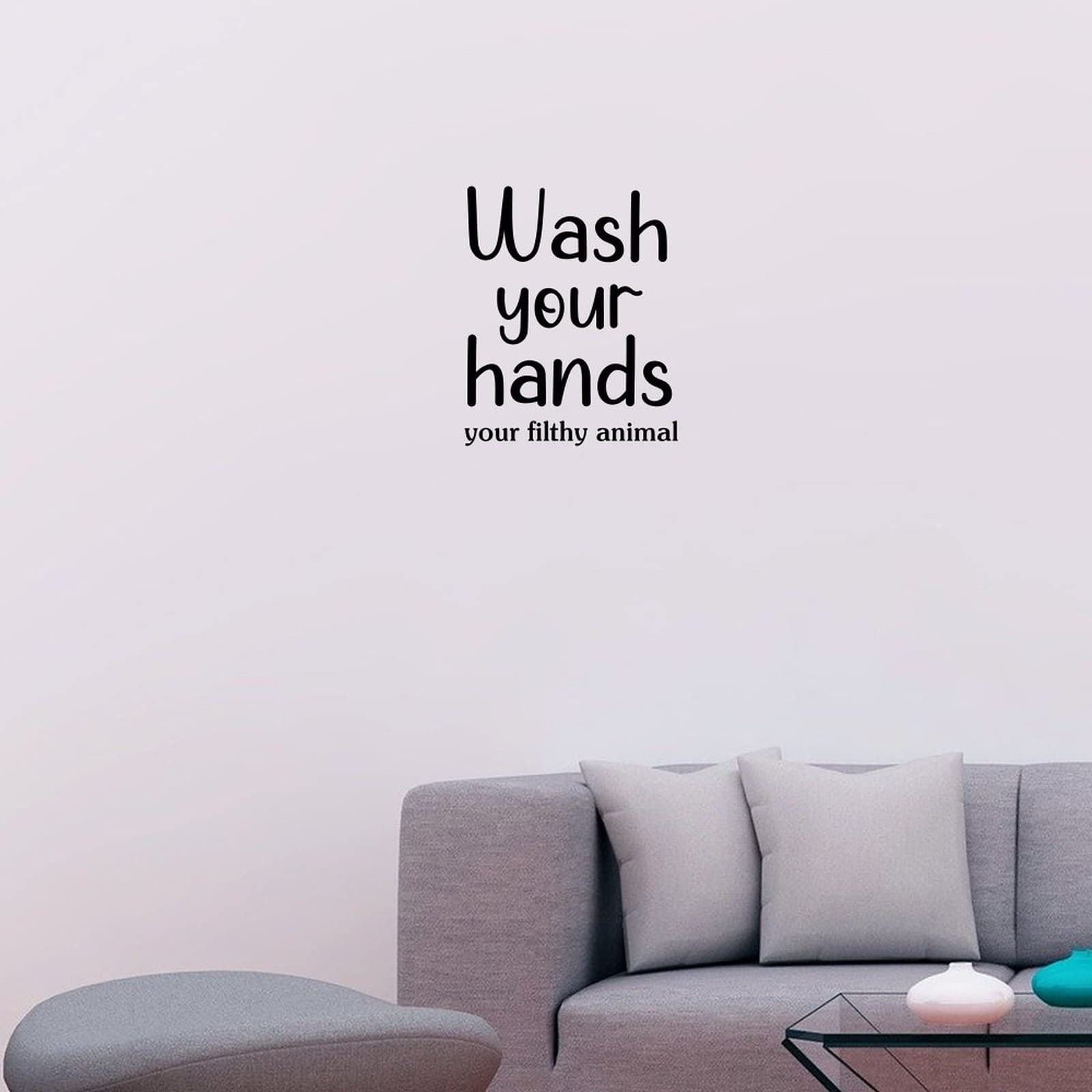 Funny Bathroom Wall Decal - Would Poop Here Again - Peel & Stick Vinyl Sticker for Kitchen, Nursery & Laundry Decor