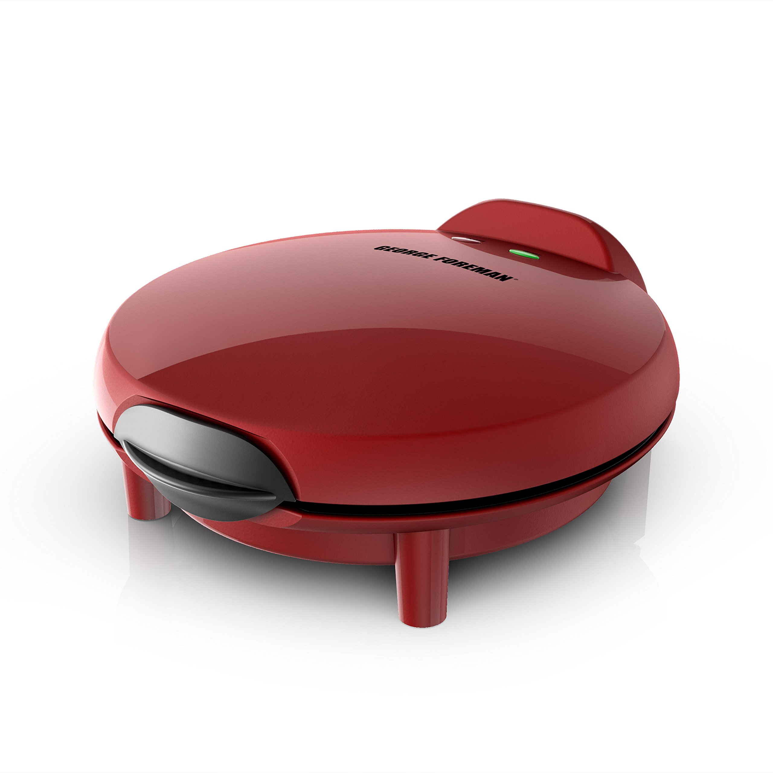 George Foreman GFQ001 10-Inch Electric Quesadilla Maker - Red Non-Stick Grill for Quesadillas, Paninis & Sandwiches - Perfect for Home, Office & Dorm Cooking