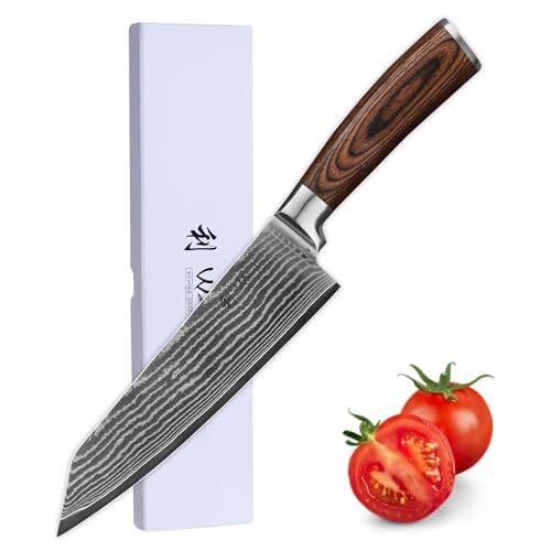 1pc-Damascus Kiritsuke Main Knife (7.9 Inch)