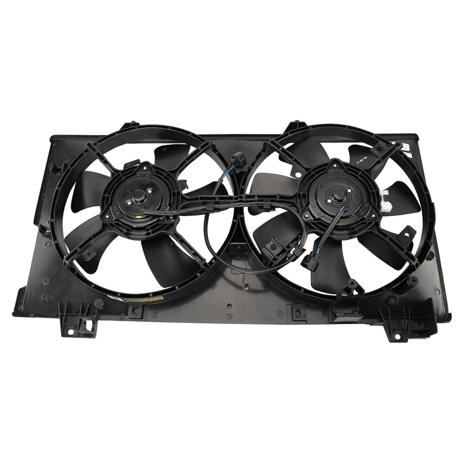TRQ Radiator Dual Cooling Fan Assembly Compatible with 2003-2008 Mazda 6 2.3L 3.0L - MA3115128 - High Performance Cooling System Replacement Part for Overheating Prevention - Perfect for Summer Driving & Heavy Traffic Conditions