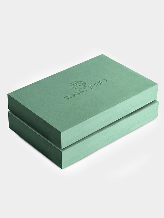 Premium EVA Yoga Blocks Twin Pack - Non-Slip, High Density Foam for Yoga, Pilates & Fitness - Ideal for Home, Studio & Travel Use