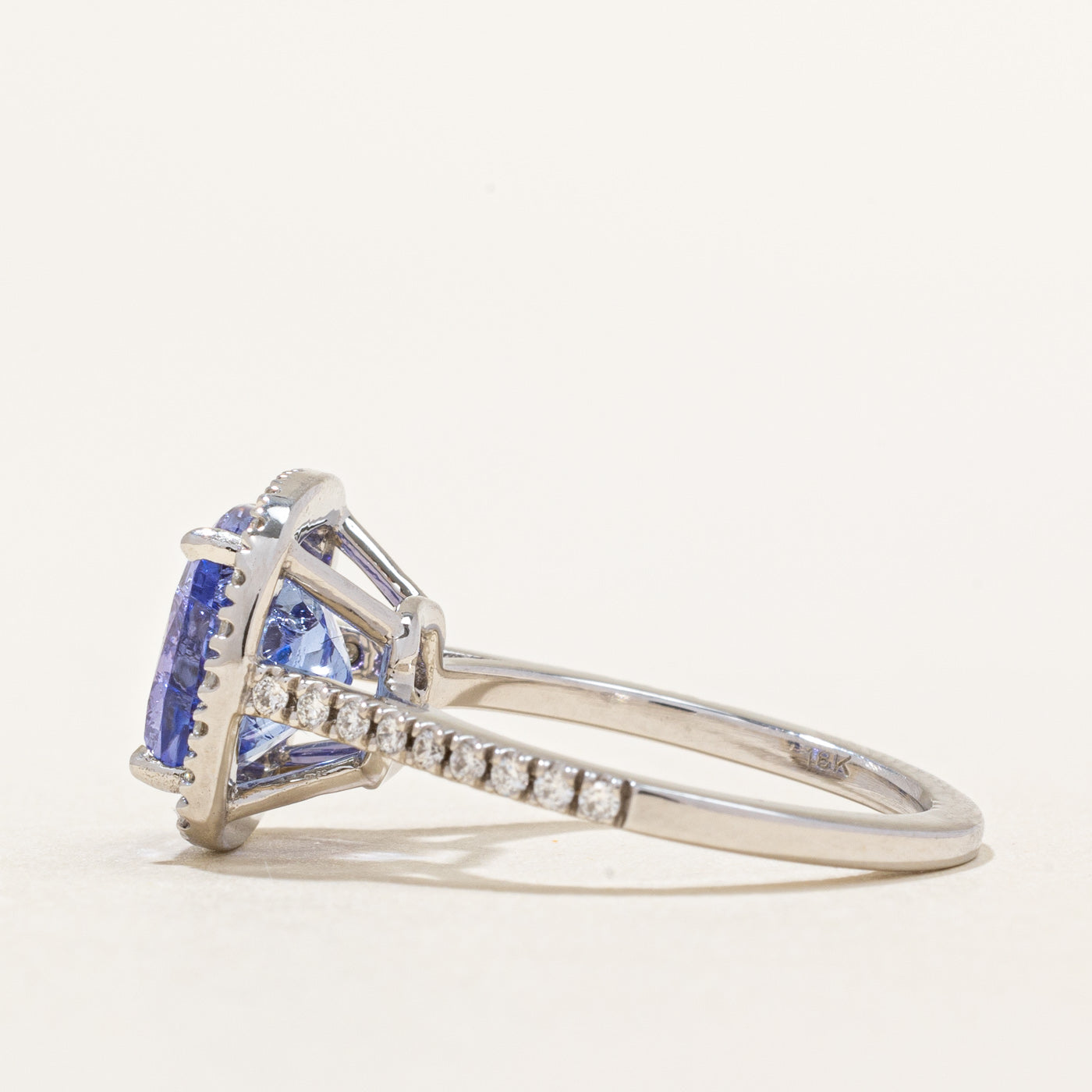 Exquisite 2.35ct Tanzanite & 0.30ct Diamond Cocktail Ring - Size 5.25 | Elegant Jewelry for Evening Parties, Weddings & Special Occasions