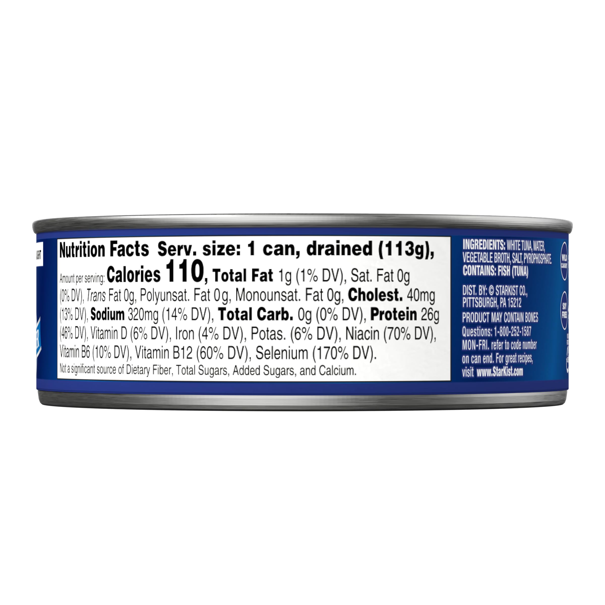 StarKist Solid White Albacore Tuna in Water - 5 oz Cans (Pack of 4) | High Protein, Low Mercury | Perfect for Salads, Sandwiches & Meal Prep