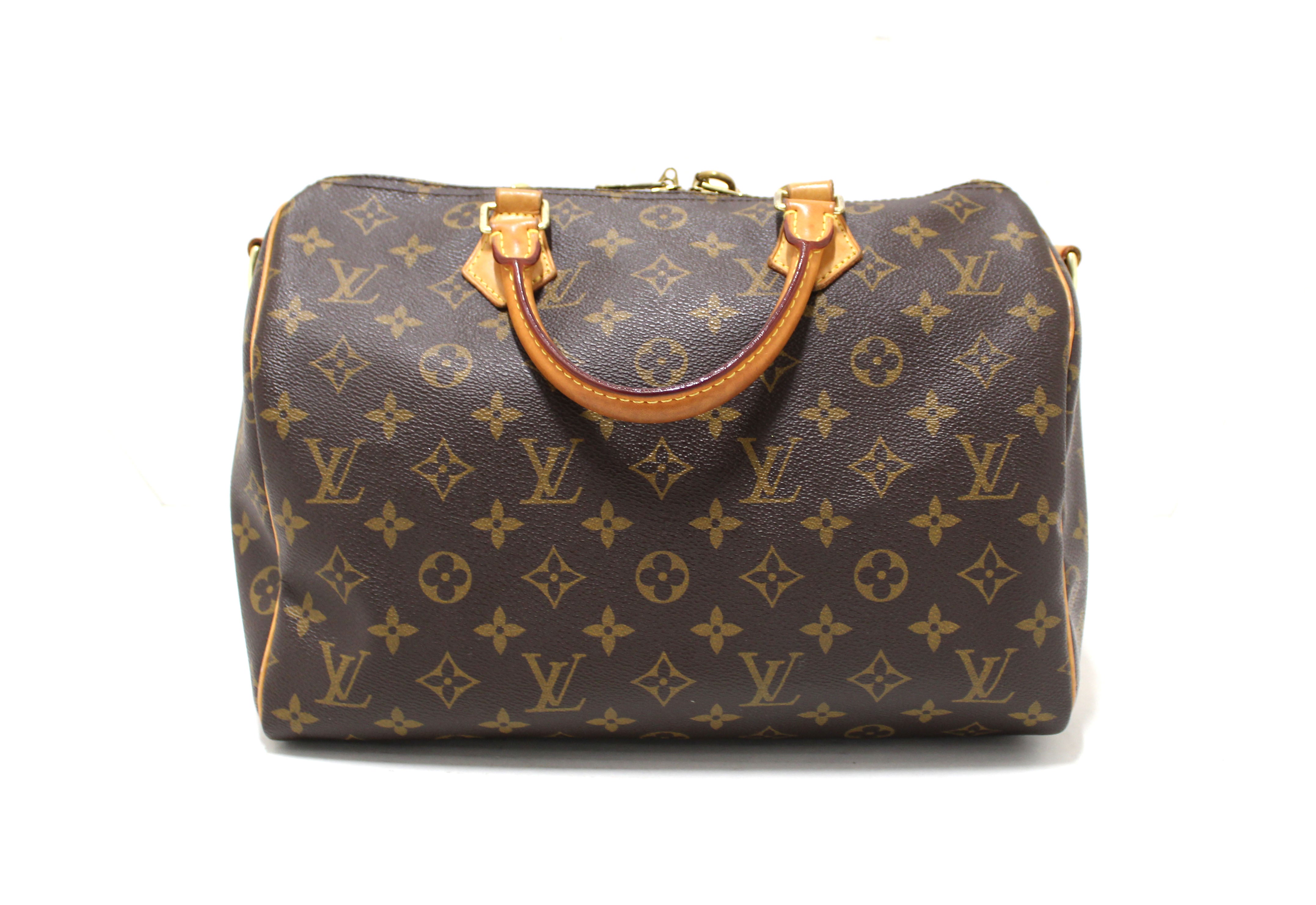 Authentic Louis Vuitton Speedy 30 Bandouliere Handbag - Classic Monogram Canvas Crossbody Bag for Women | Perfect for Travel, Work & Everyday Luxury Accessory