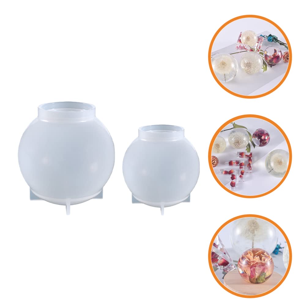 Premium 2-Piece Silicone Sphere Molds for DIY Soap, Candle, and Epoxy Resin Casting – Perfect for Handmade Crafts, Home Decor, and Gift Making