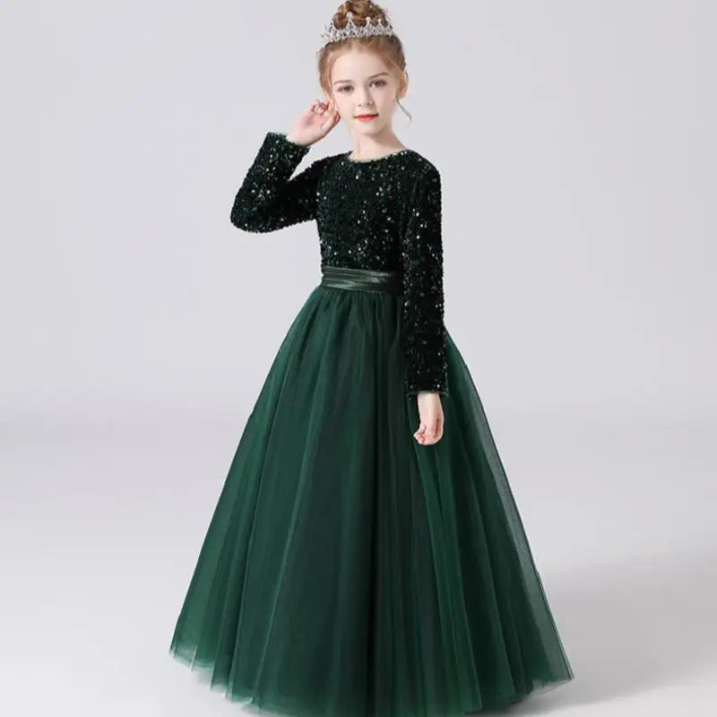 Elegant Flower Girl Dress for Weddings, Bridesmaids & Special Occasions - Girls' Pageant Gown for Evening Parties & Formal Events