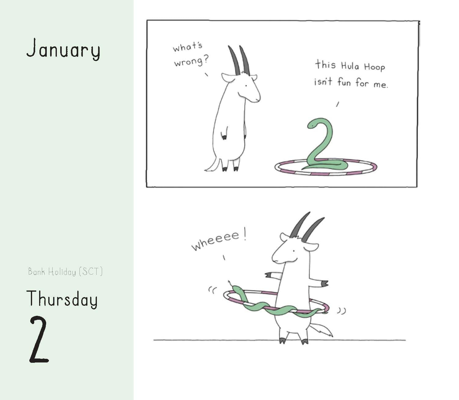 Little World of Liz Climo 2025 Daily Wall Calendar - Cute Animal & Funny Comics Planner for Office, Home, or Gift - Perfect for Scheduling, Organizing, and Daily Inspiration