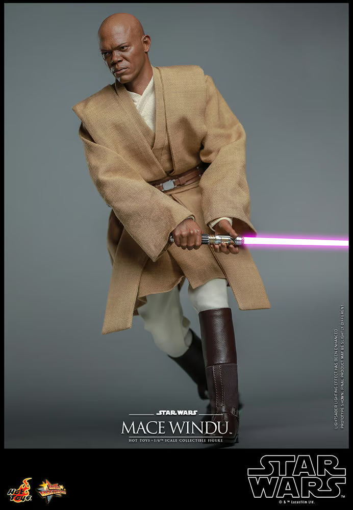 Hot Toys Star Wars Episode II: Attack of the Clones Mace Windu 1/6 Scale 12