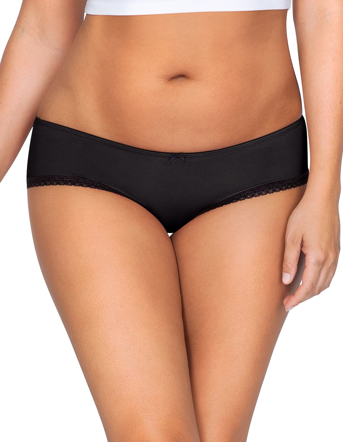 PARFAIT Women's Hipster Panties 4XL Black Cotton Underwear - Comfortable Plus Size Briefs for Everyday Wear, Lounge & Sleep