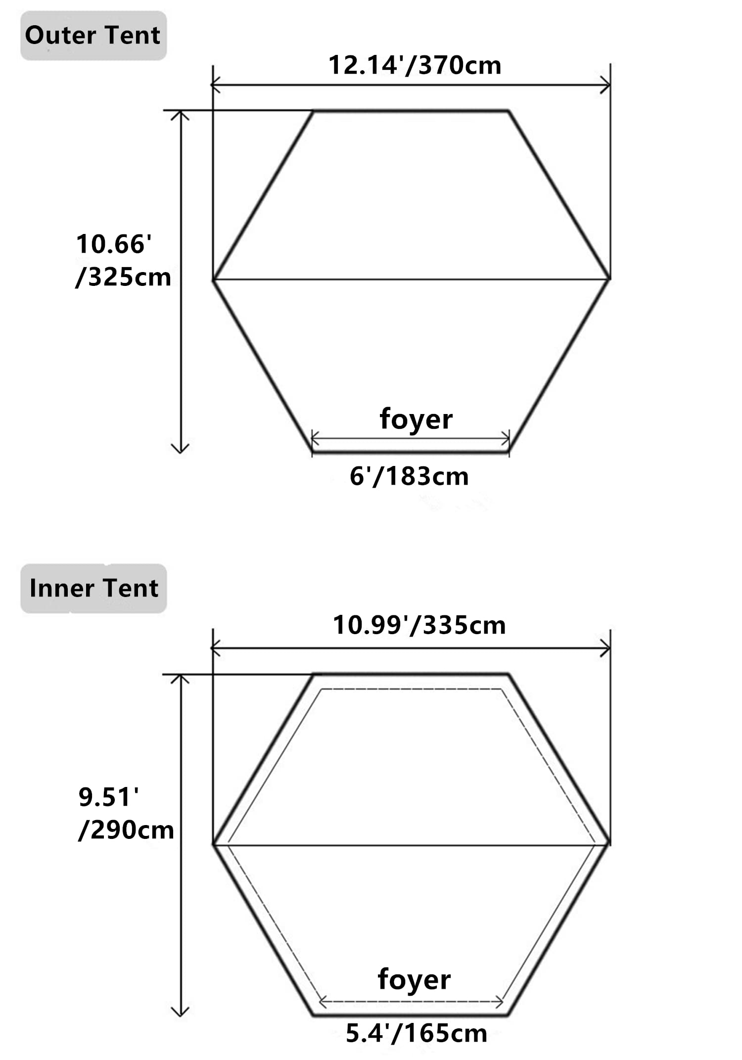 UNISTRENGH 4 Season Waterproof Camping Tent - Double Layer Sun Shelter Teepee for Outdoor Hiking, Hunting & Backpacking | Perfect for Family Camping, Beach Trips & Wilderness Adventures