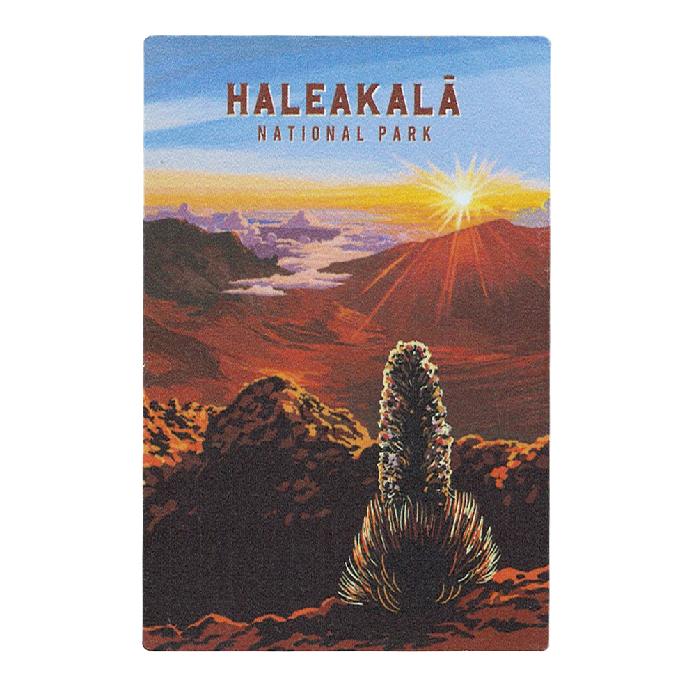 Haleakalā National Park Summit Sunrise Metal Magnet - Collectible Souvenir for Travelers, Fridge Decoration, Office & Home Decor