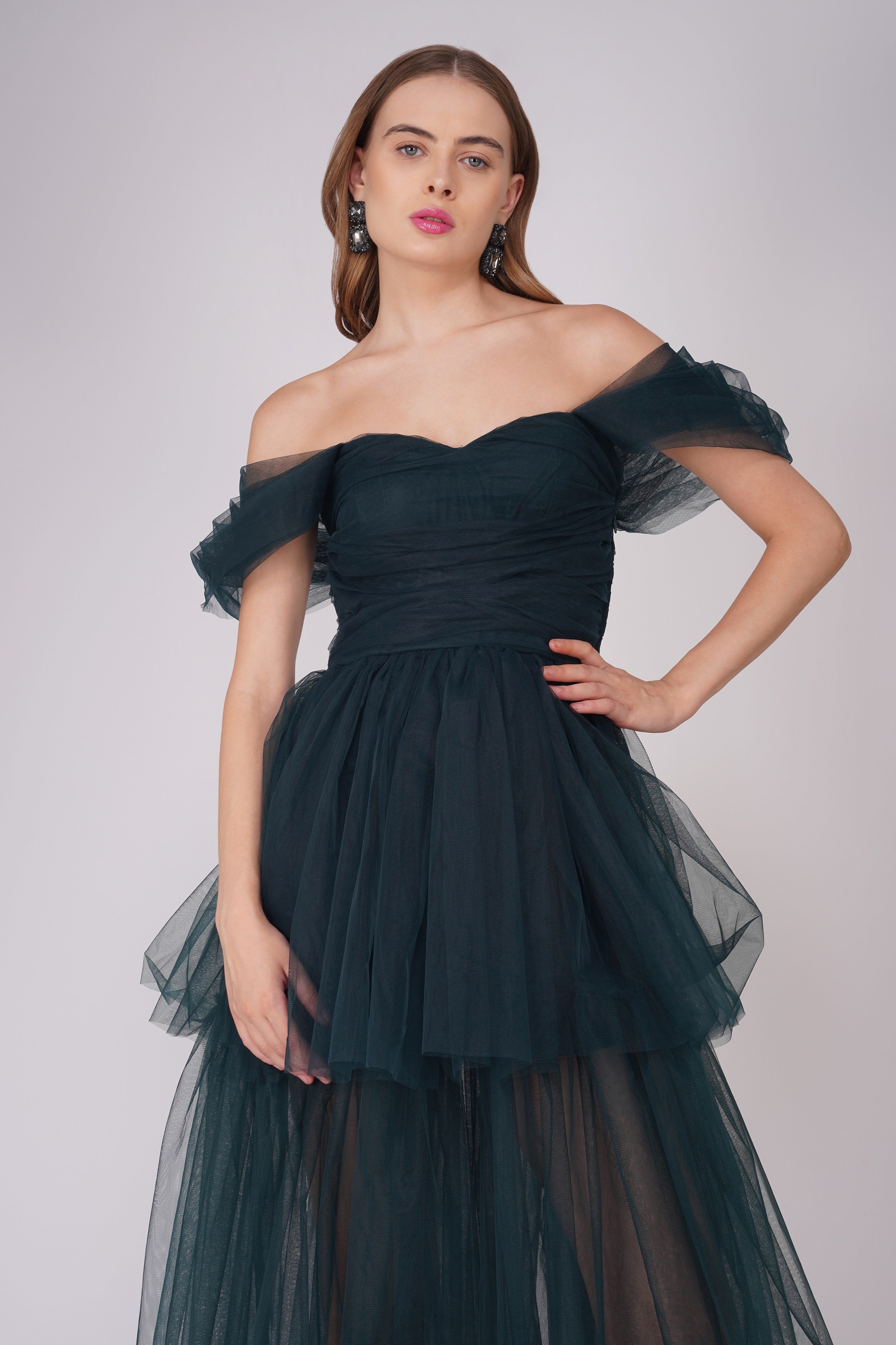 Emerald Green Sydney Maxi Dress for Women - Elegant Long Flowy Summer Dress for Beach, Wedding & Vacation