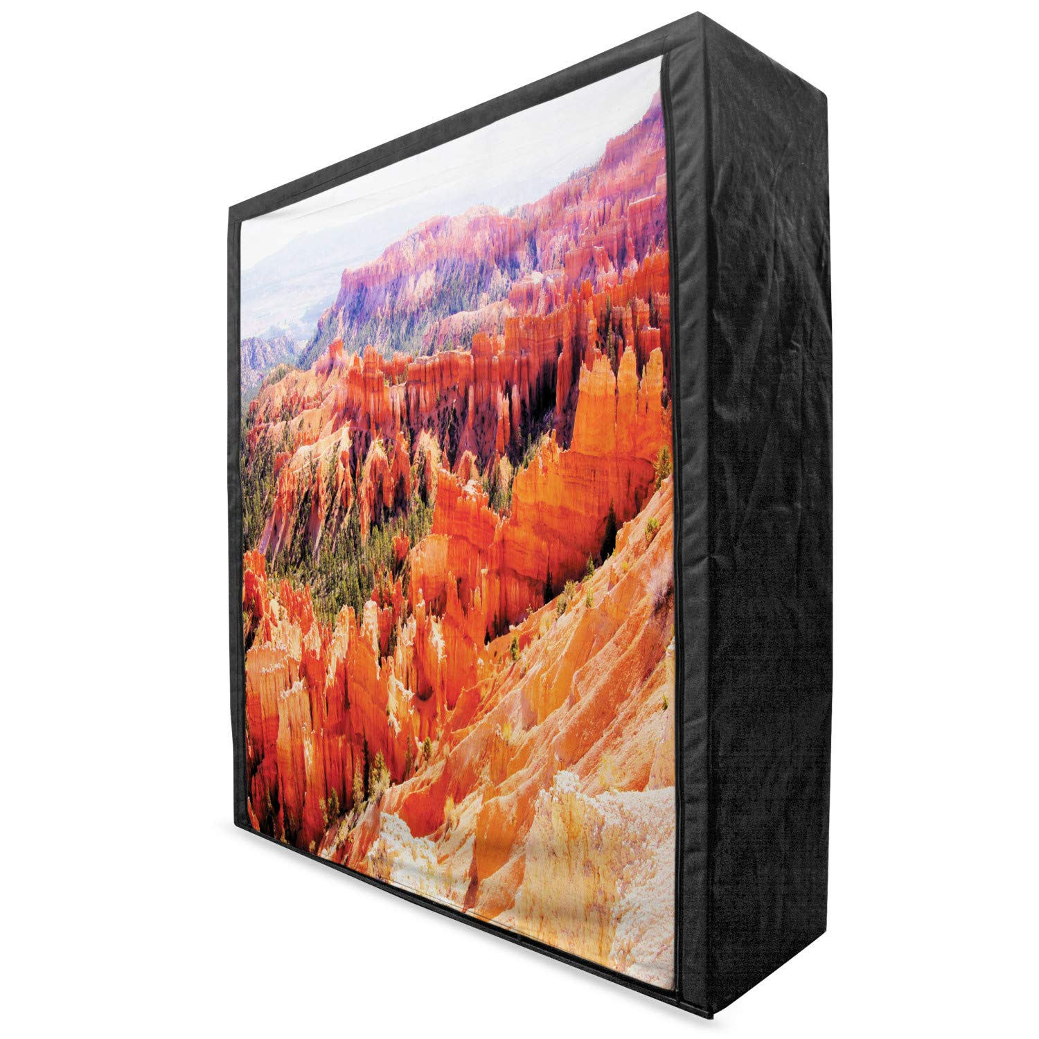Lunarable Portable Fabric Wardrobe with Shelves - 59