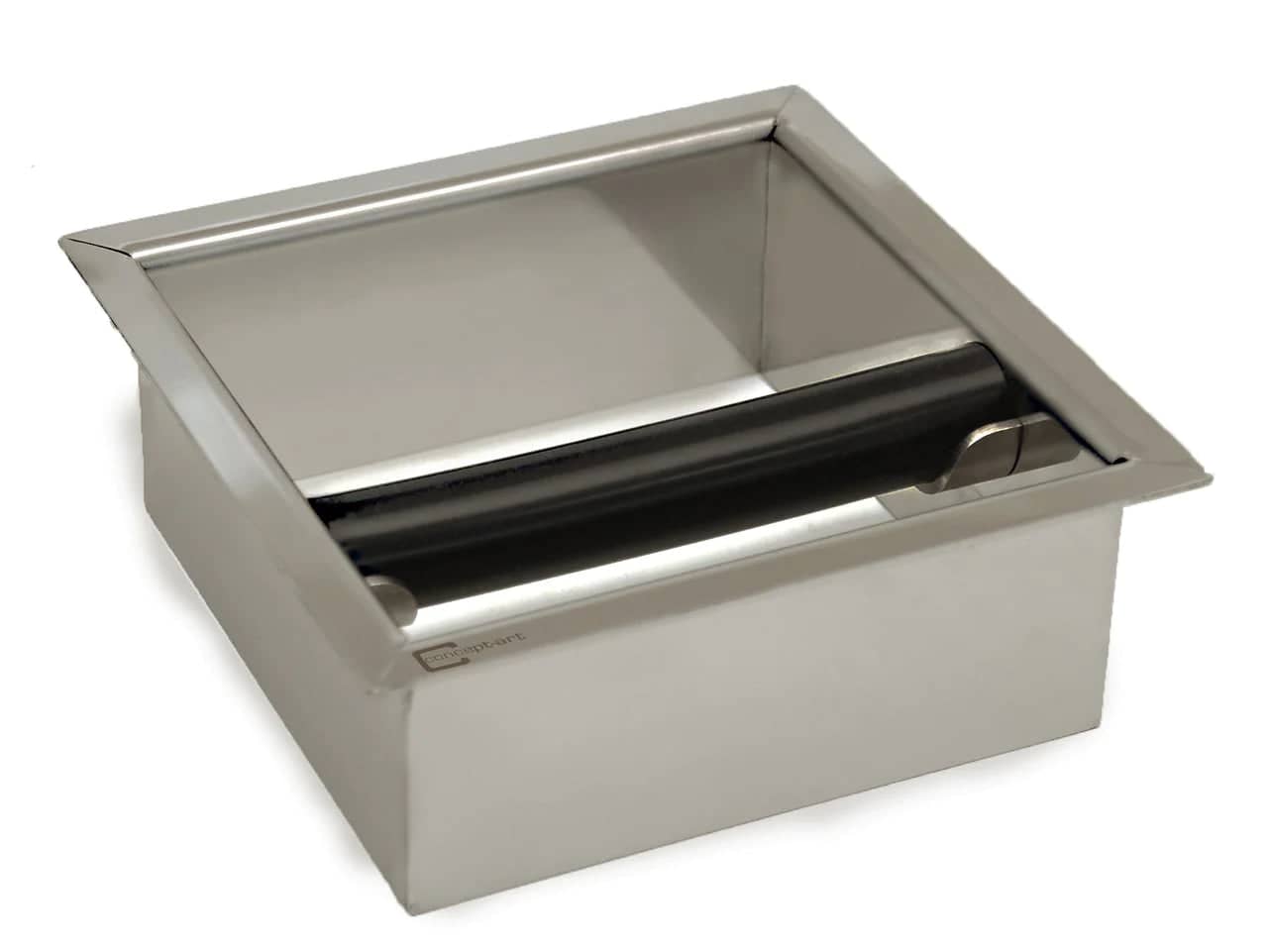 Joe Frex Stainless Steel Knock Box for Espresso Grounds - Countertop Coffee Bar Accessory for Home & Professional Use