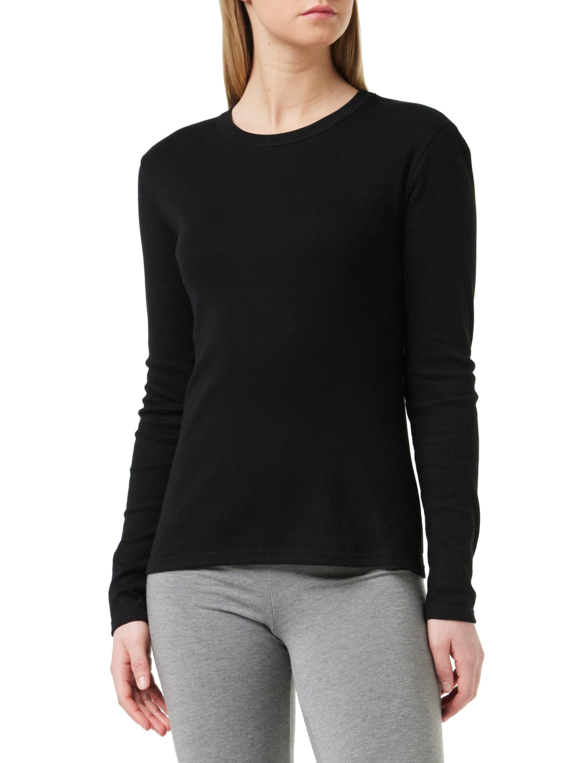 Petit Bateau Women's Long Sleeve T-Shirt & Polo Shirt - Black - Size M | Casual Wear, Office Outfits & Everyday Comfort