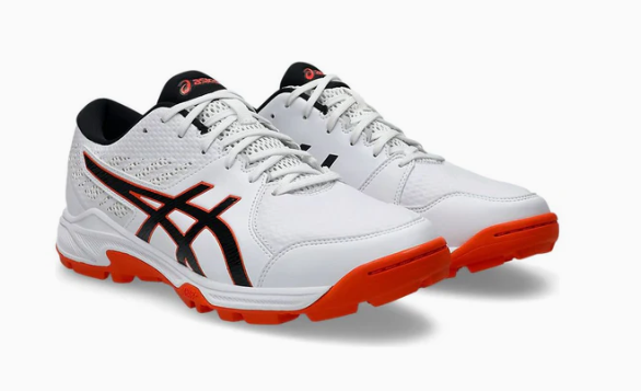 ASICS Gel-Peak 2 White/Black Cricket Shoes - Lightweight Performance Footwear for Cricket Matches & Training Sessions