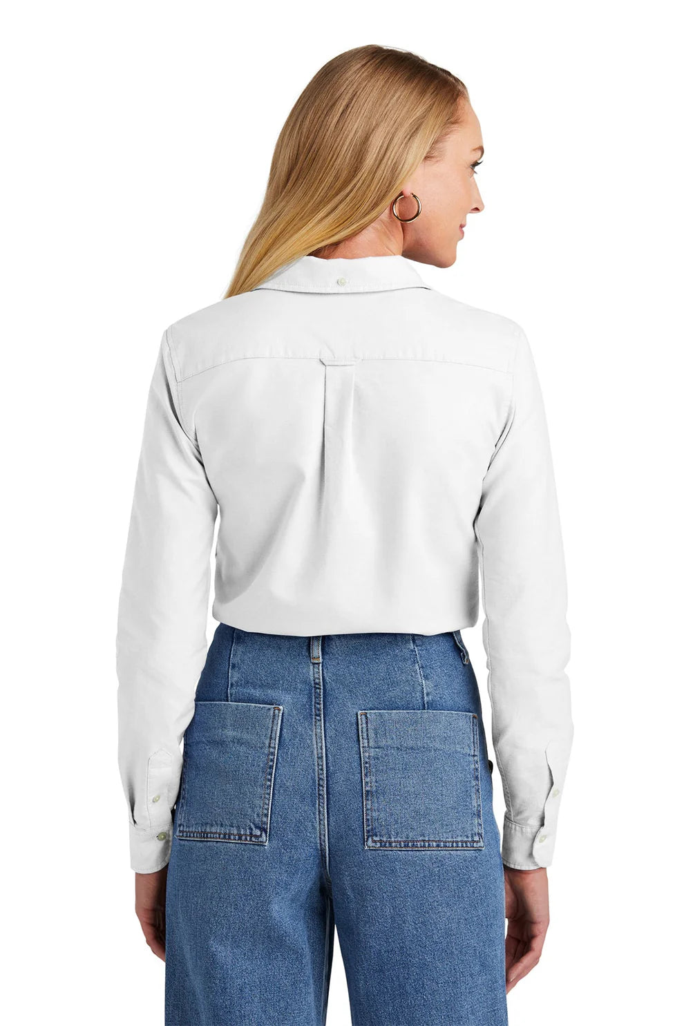 Brooks Brothers Women's Classic Oxford Shirt - White Button Down Shirt for Work & Business | Lane & Waterman Collection | Perfect for Office Wear, Professional Meetings & Formal Occasions