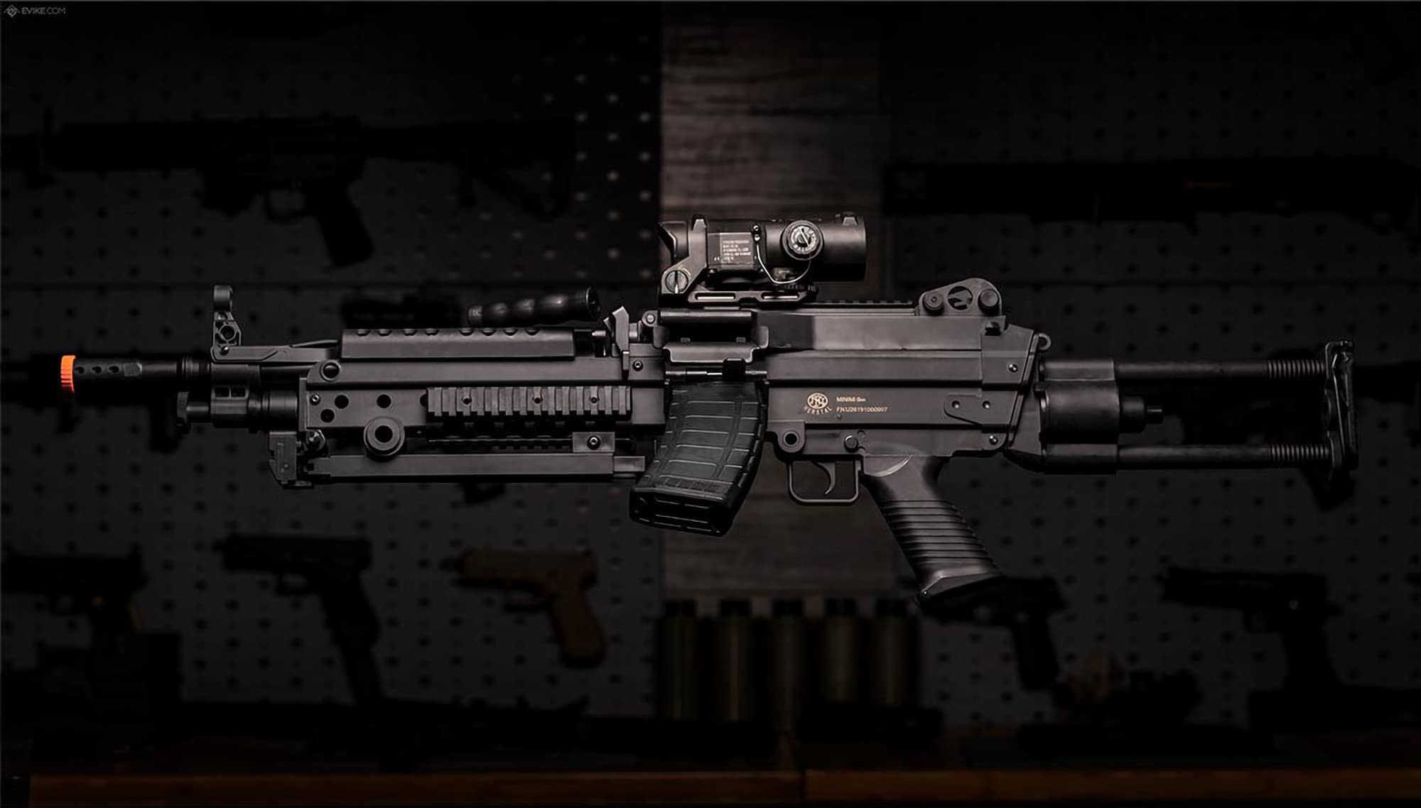 Cybergun FN Licensed Airsoft M.249 400FPS Lightweight AEG Rifle - Perfect for MilSim, Airsoft Battles & Tactical Training (Basic Package)