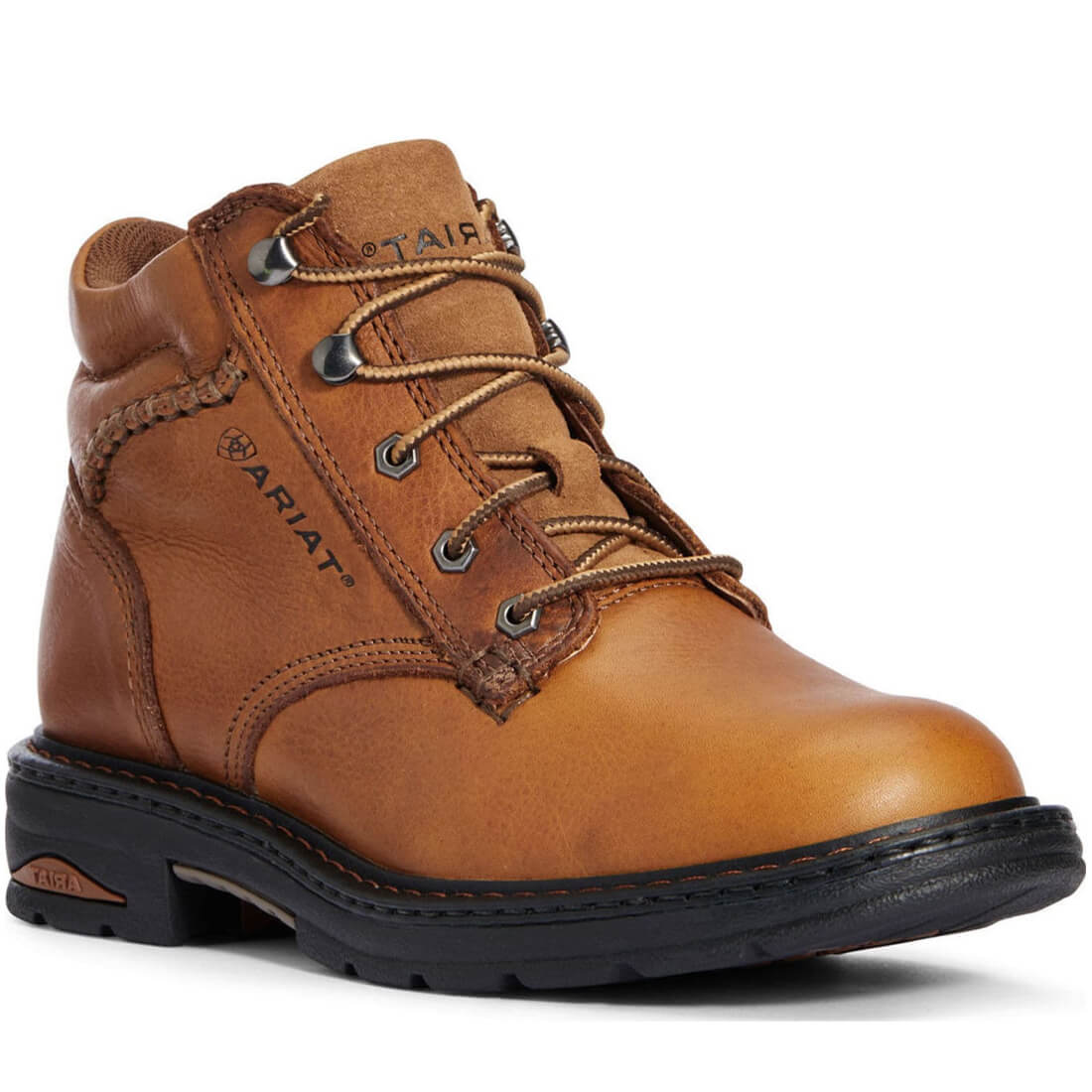 Macey Women's Composite Toe Work Boots - Lightweight Safety Shoes for Construction, Warehouse & Outdoor Work - Brown