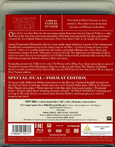 Forty Guns (1957) Masters of Cinema Edition - Blu-ray & DVD Combo | Classic Western Film Collection | Perfect for Movie Nights & Film Studies