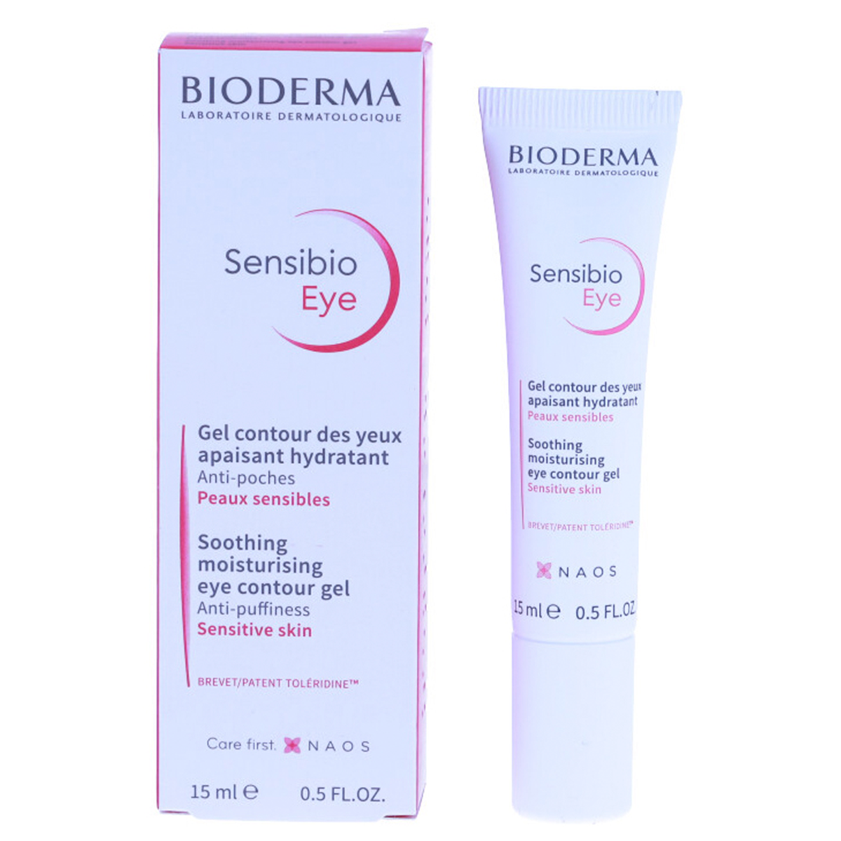 Sensibio Eye Contour Gel 15ml - Soothing & Hydrating Under Eye Treatment for Dark Circles & Puffiness - Perfect for Morning & Night Skincare Routine