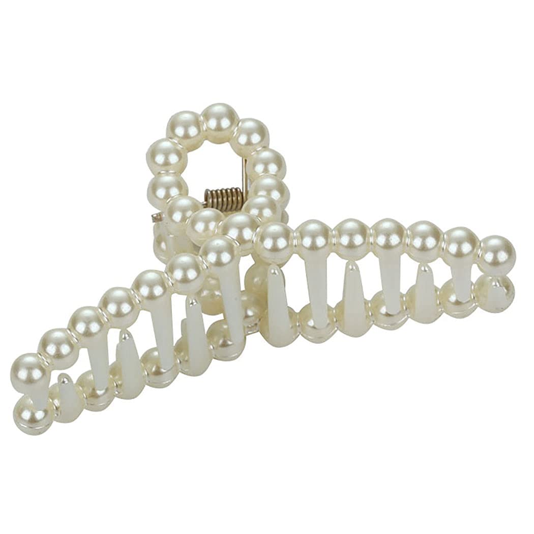 Licogel 6PCS Pearl Hair Claw Clips - Fashionable Geometric Hair Clips for Women & Girls, Non-Slip Jaw Clips for Ponytail, Bun & Updo Hairstyles - Perfect for Daily Use, Work, Parties & Special Occasions